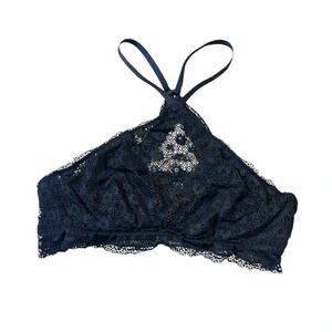 Victoria's Secret Black Lace Underwire Bralette size Large